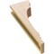 Ekena Millwork 4"W x 8"D x 24"H Thin Hughes Rough Cedar Woodgrain TimberThane Corbel, Primed Tan CORUR04X08X24HUGRCPR - alternate 2